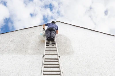 Peinture extérieure à l'Étrat — façades et ravalement